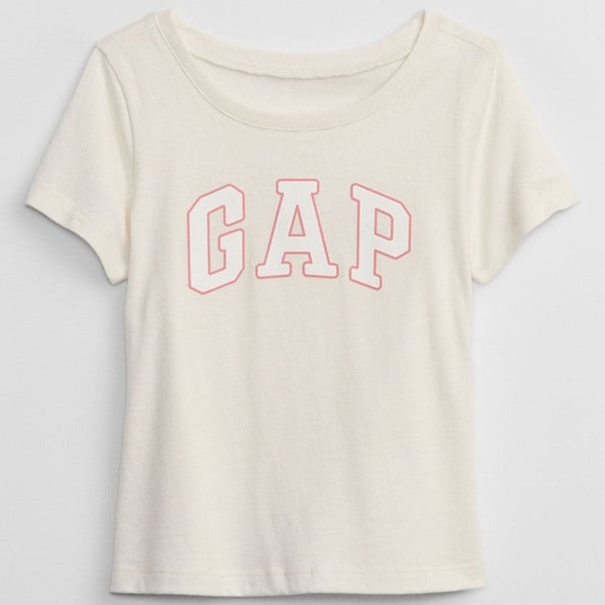 GAP - Polera Logo Manga Corta Beige