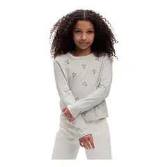 GAP - Polera Manga Larga Gris