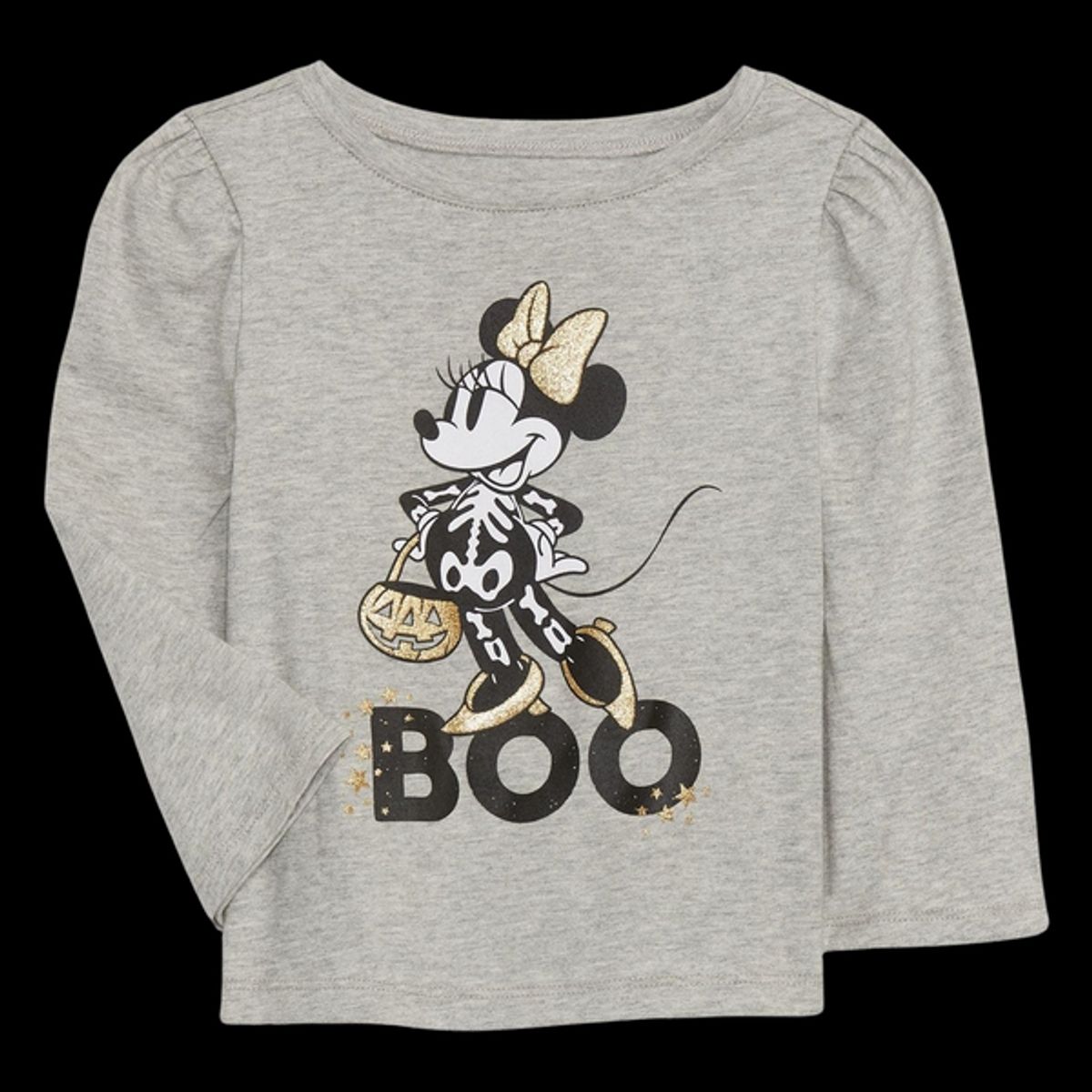 GAP - Polera Minnie Mouse Manga Larga Gris