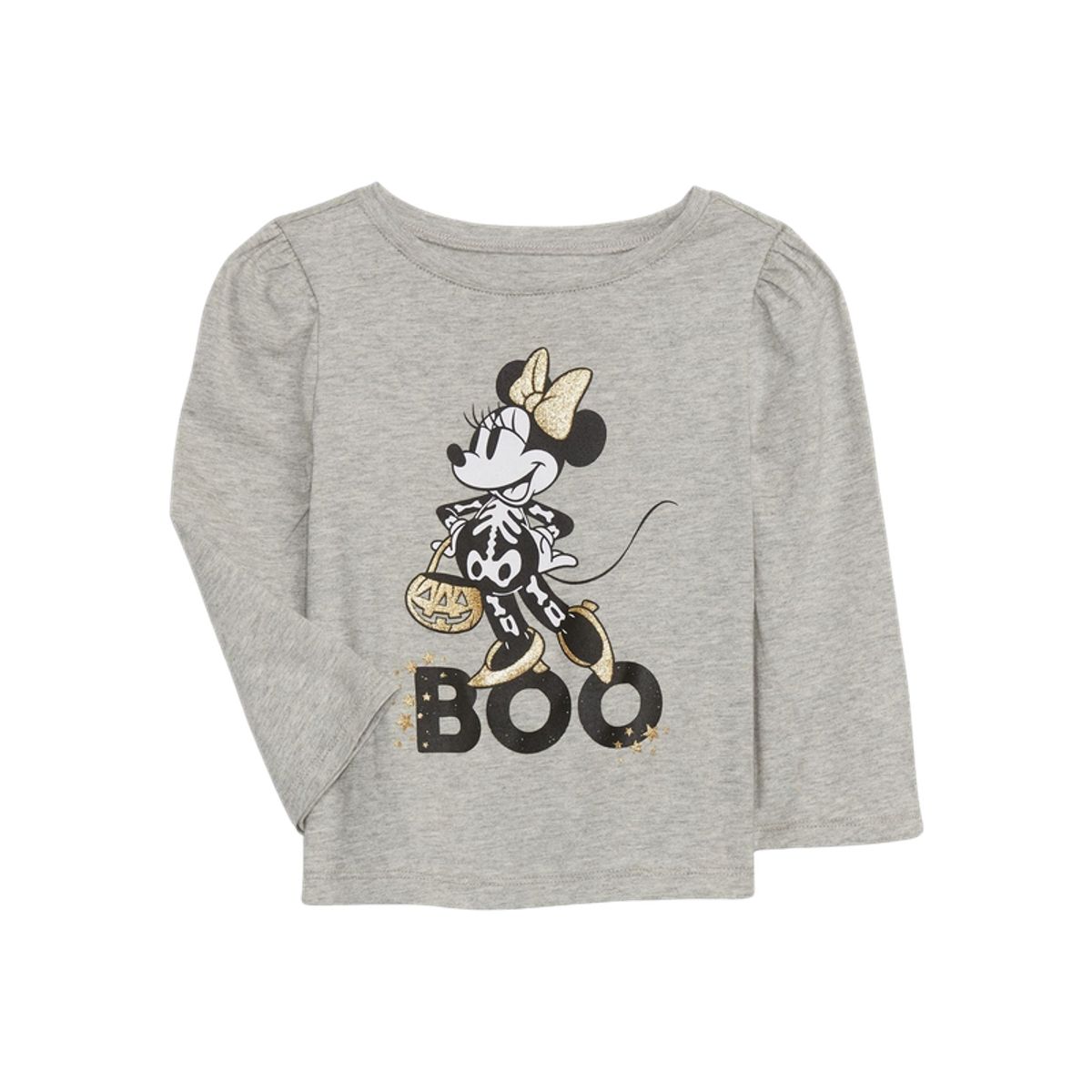 GAP - Polera Minnie Mouse Manga Larga Gris