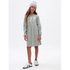 GAP - Vestido Logo Niña Gris