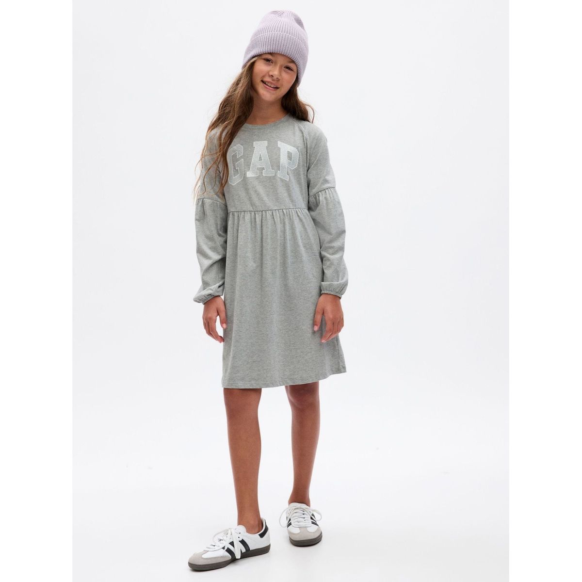 GAP - Vestido Logo Niña Gris