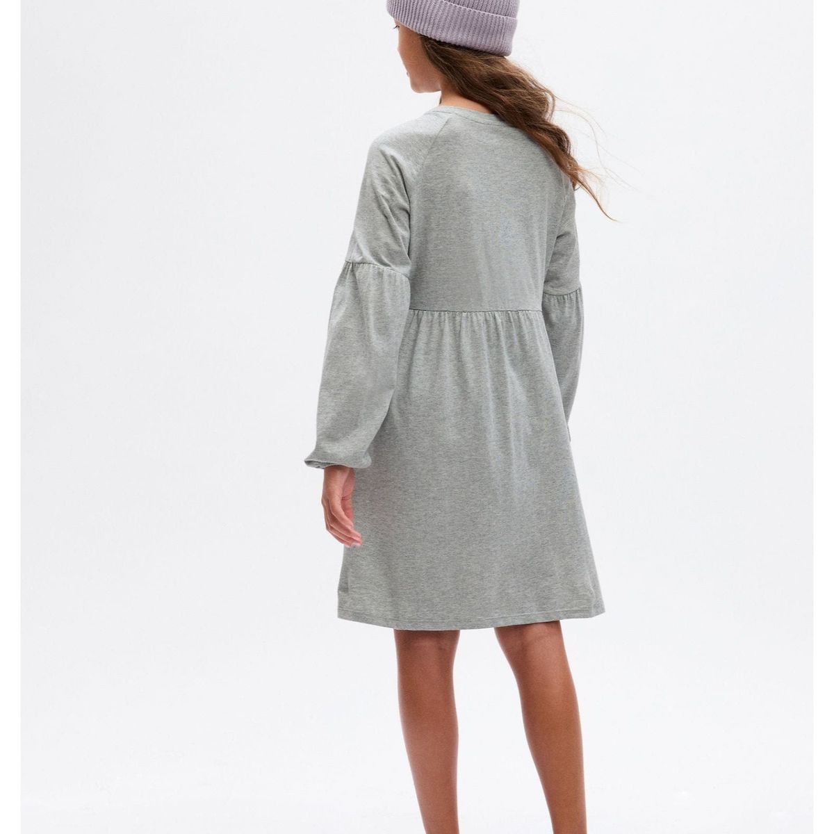 GAP - Vestido Logo Niña Gris