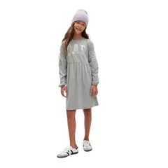 GAP - Vestido Logo Niña Gris