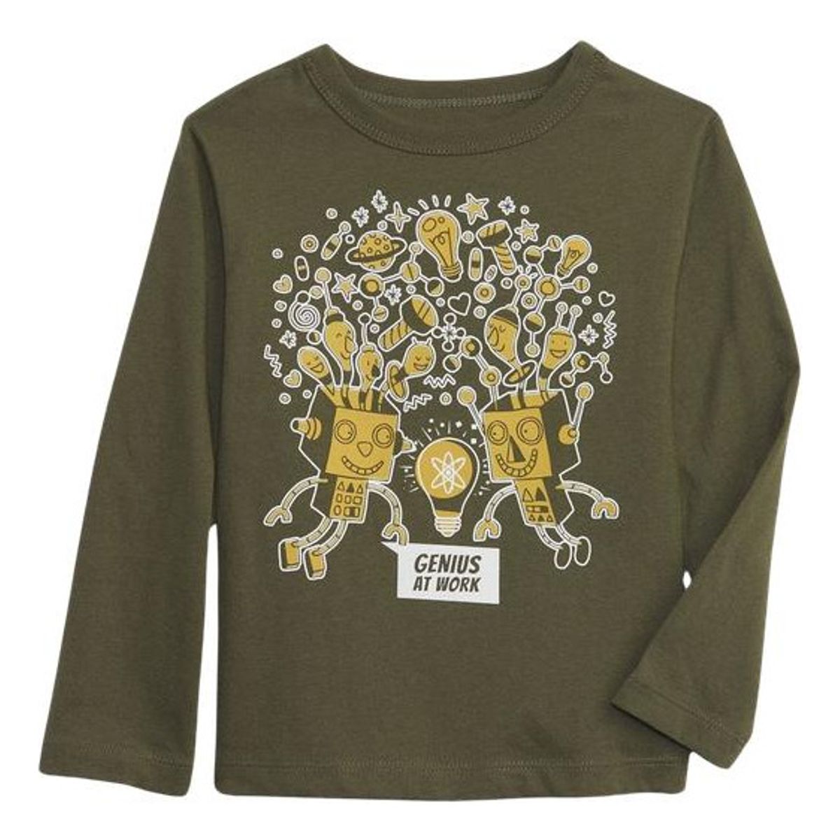 GAP - Polera Gráfica Manga Larga Verde GAP