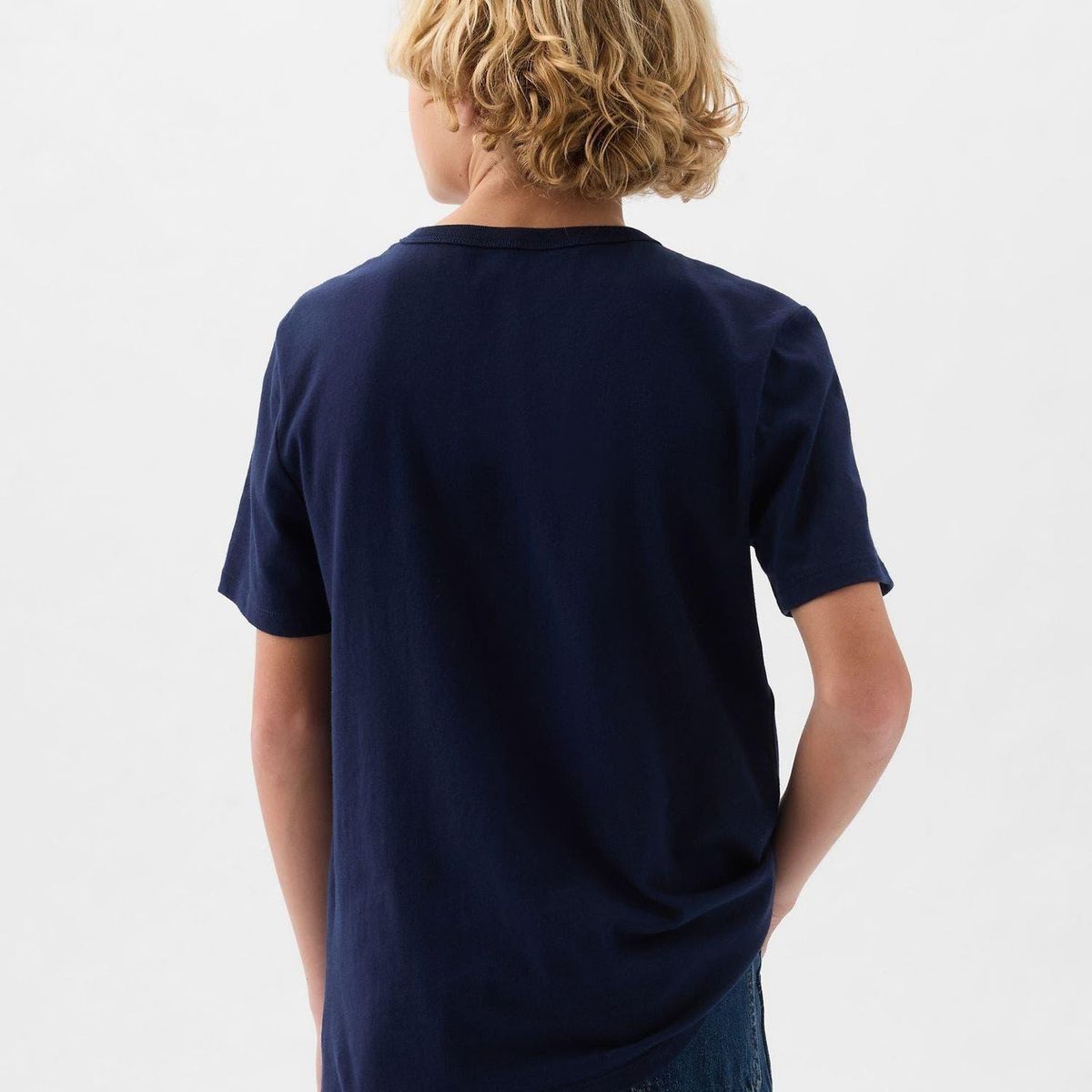 GAP - Polera Logo Manga Corta Azul Marino GAP