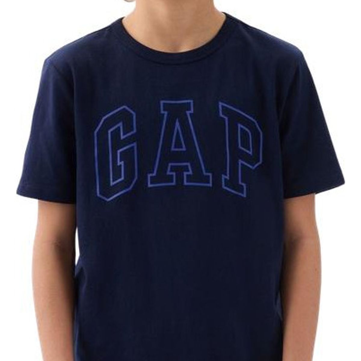 GAP - Polera Logo Manga Corta Azul Marino GAP