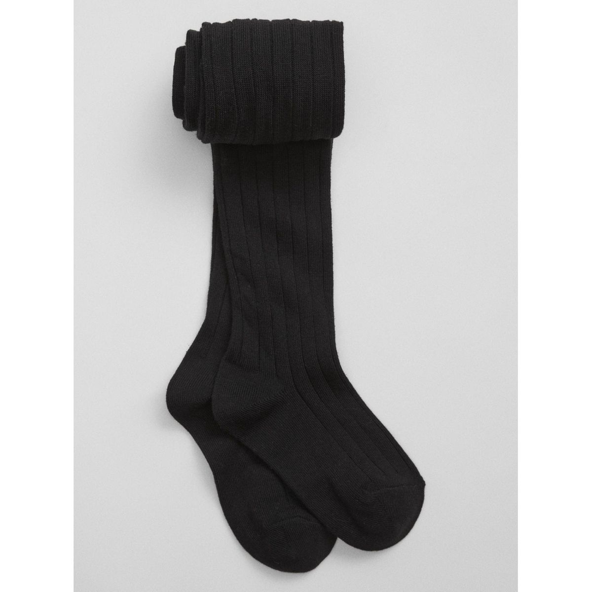 GAP - Pantys Tejido Acanalado Niña Negro