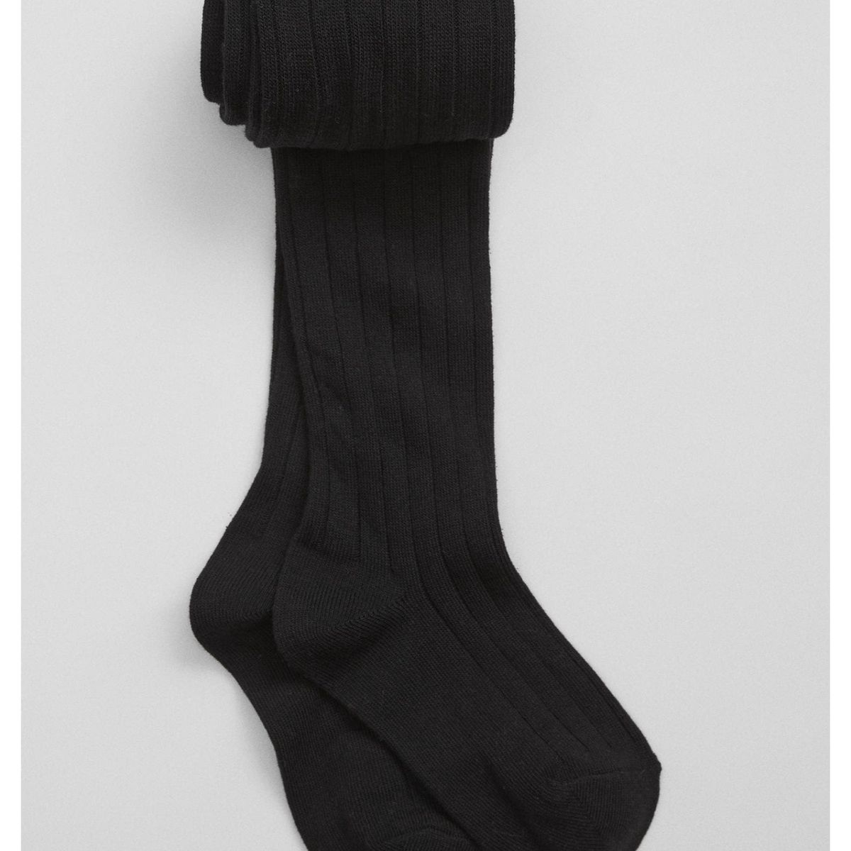 GAP - Pantys Tejido Acanalado Niña Negro