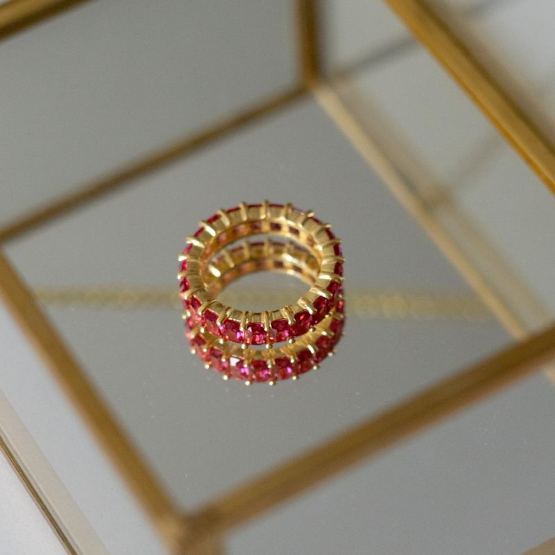 SUCCESS - Anillo Baguette Pink Be You Joyas