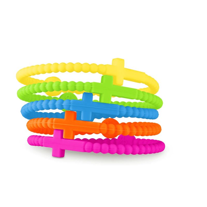 GENERICO - Set Pulseras Cruz Silicona Niña-Niños - 15 unidades