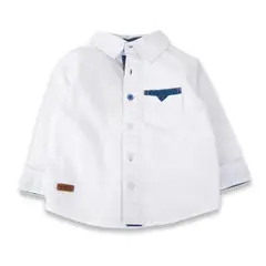 PILLIN - Camisa Bebé Niño Blanco