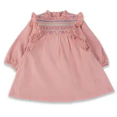 PILLIN - Vestido Bebé Niña Palo rosa