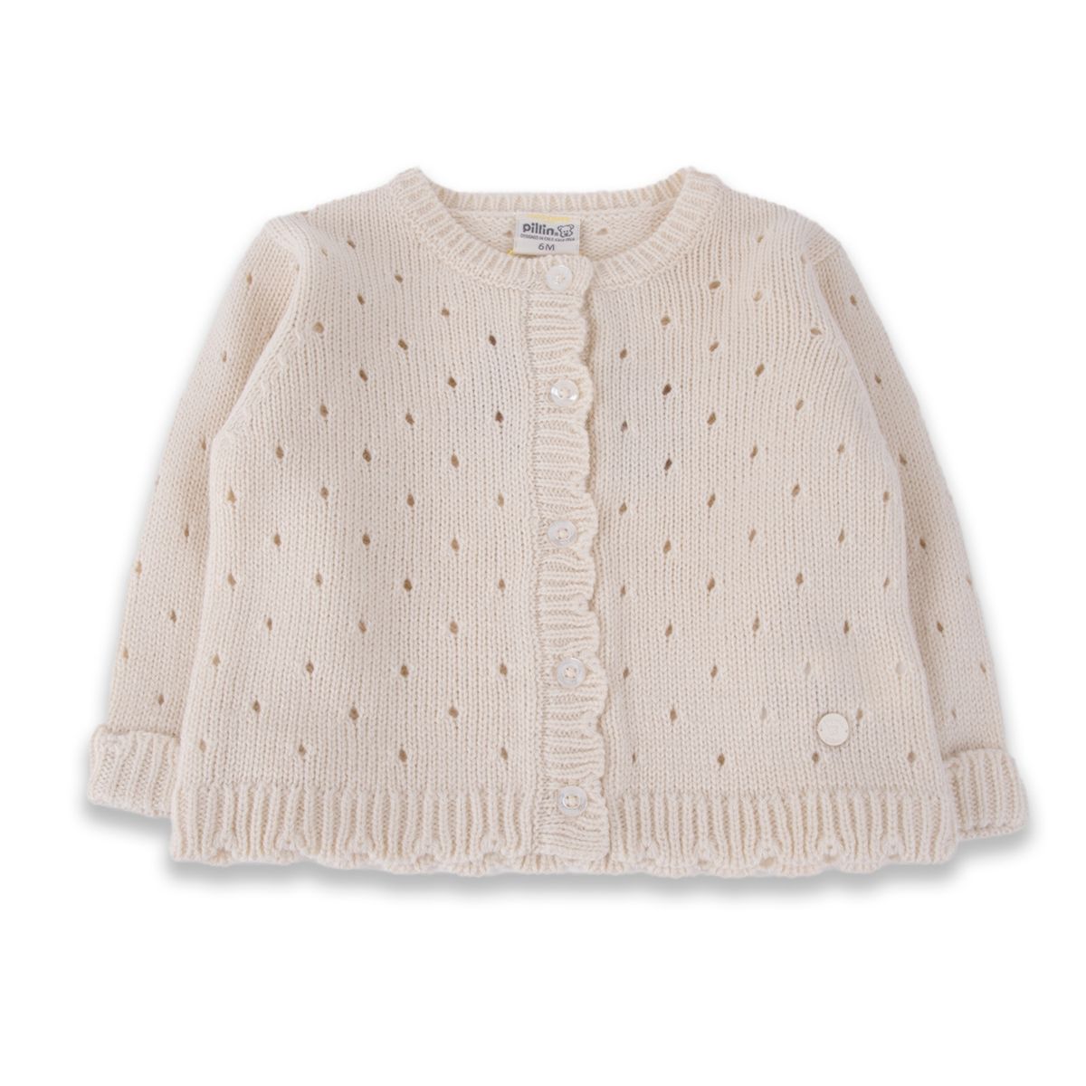 PILLIN - Chaleco Bebé Niña Crudo Pillin PILLIN