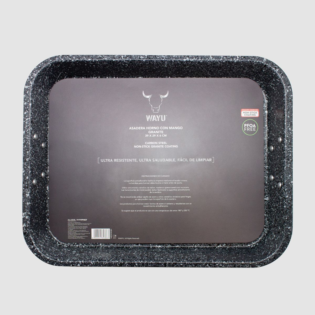 WAYU - Asadera Horno c/mango Antiadherente Wayu
