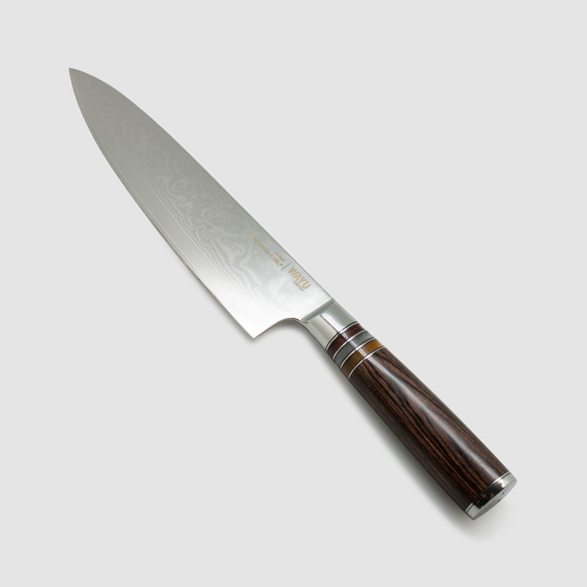 WAYU - Cuchillo Damascus Brown Pakka Wayu Limited
