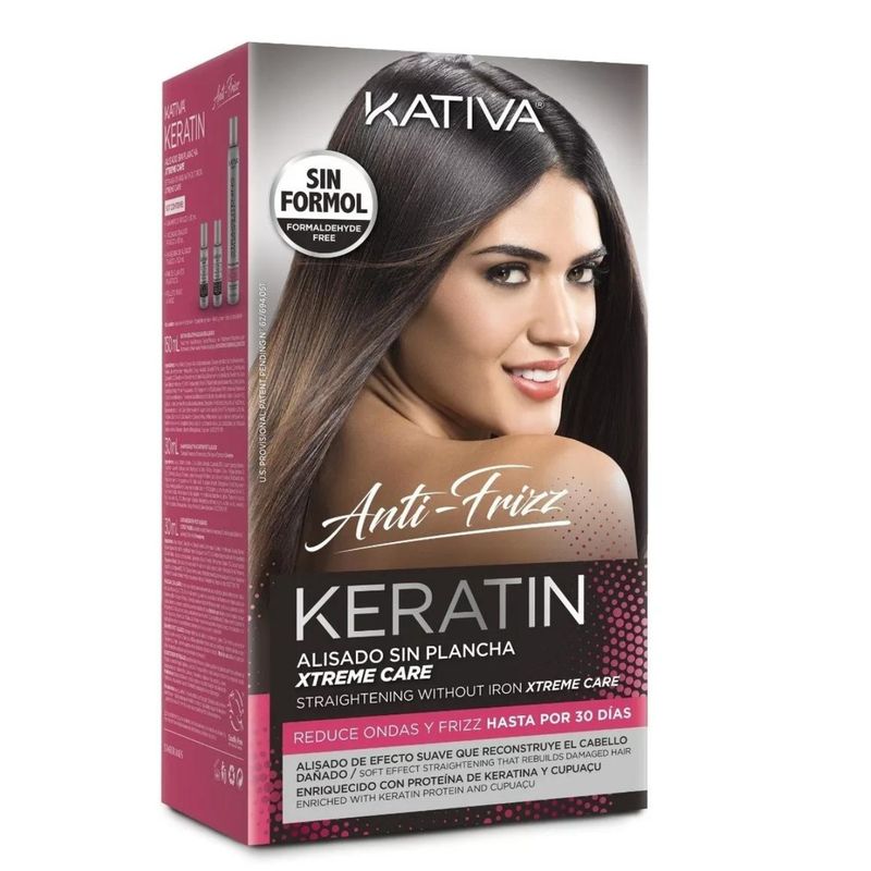 KATIVA - Alisado Keratin Sin Plancha Anti-frizz Kativa