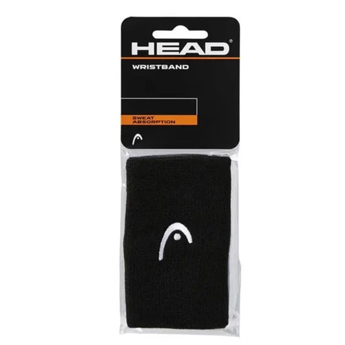 HEAD - Muñequera Head Larga Negro X2 Tenis Padel
