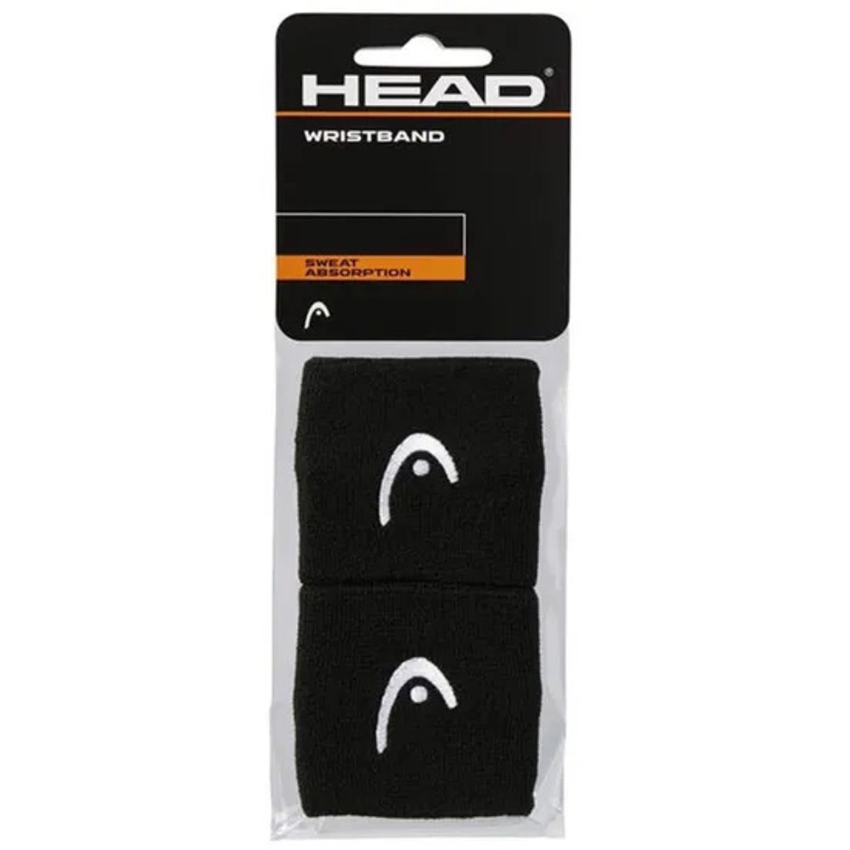 HEAD - Muñequera Head 25 Negro X2 Tenis Padel