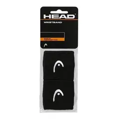 HEAD - Muñequera 25 Negro X2 Tenis Padel