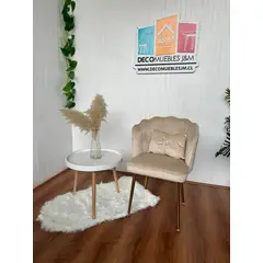 GENERICO - Sillon Corona Velvet Beige