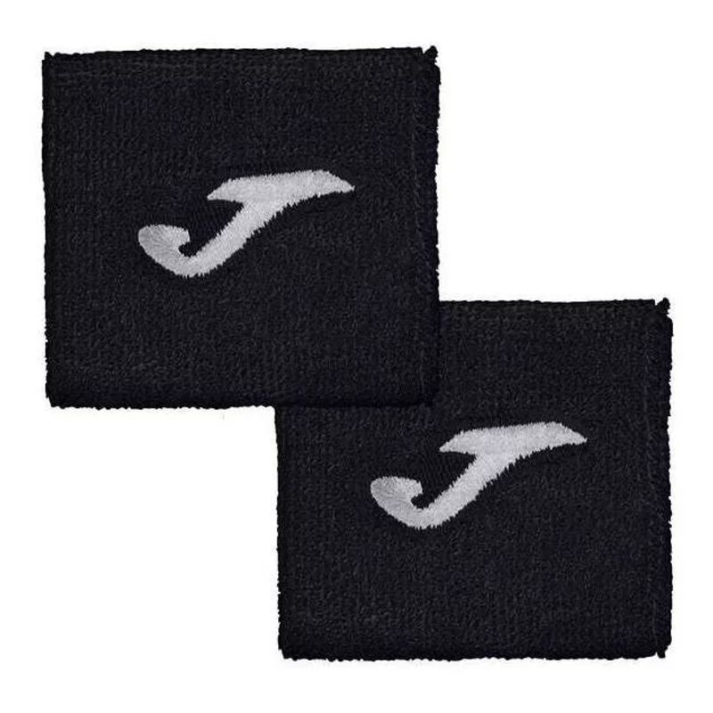 JOMA - Muñequera Joma Corta Negra X2 Tenis Padel