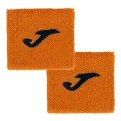 JOMA - Muñequera Corta Naranja X2 Tenis Padel