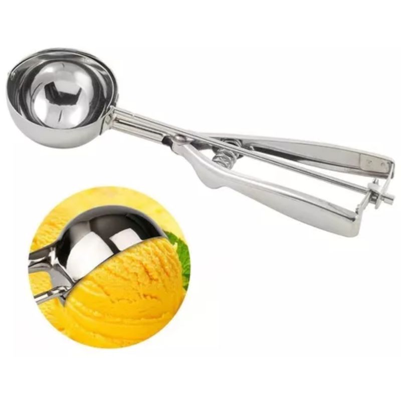 GENERICO - Cuchara Para Helado “M” 22Cm Acero Inoxidable