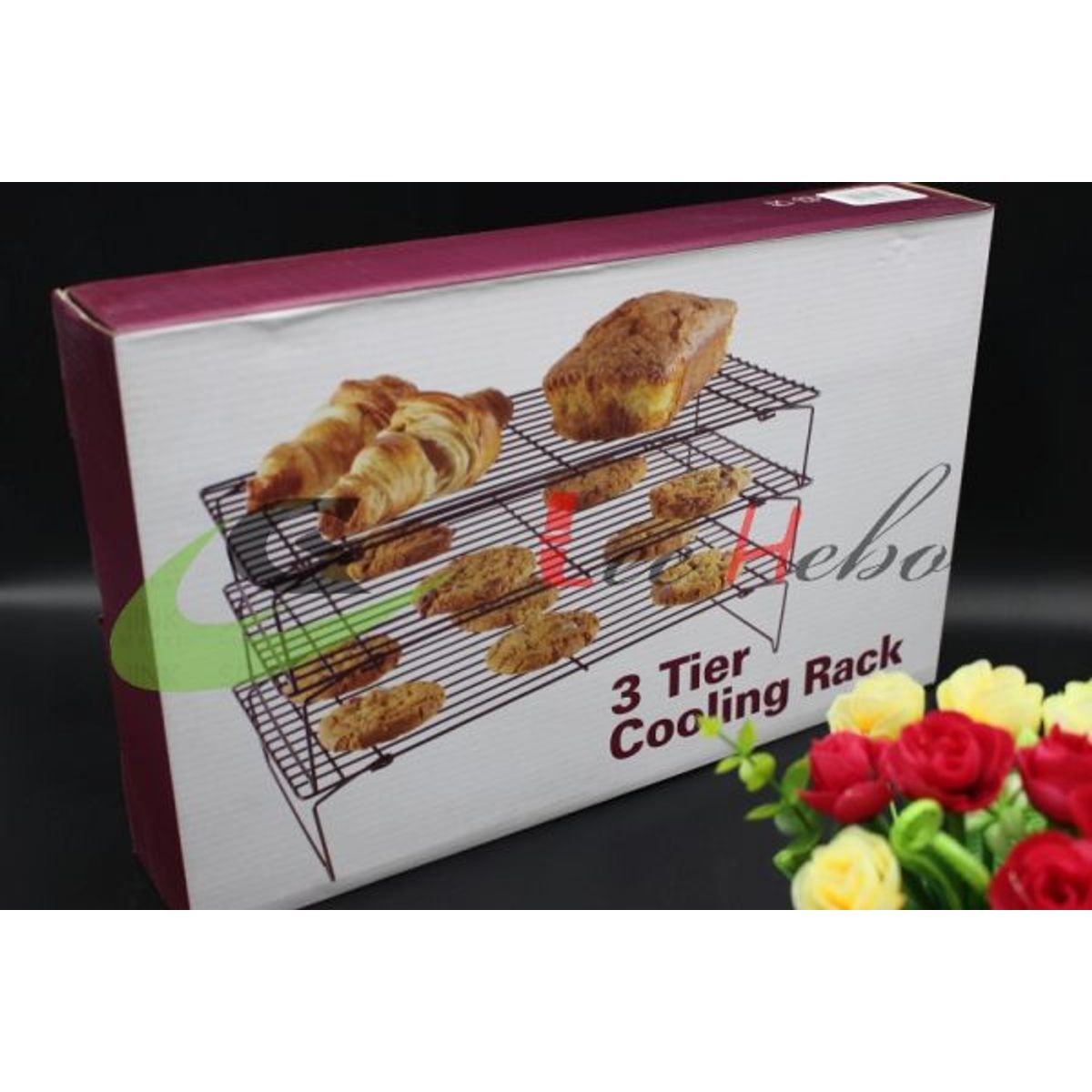 GENERICO - Juego 3 Pisos Rejillas Enfriamiento Soporte Para Pan