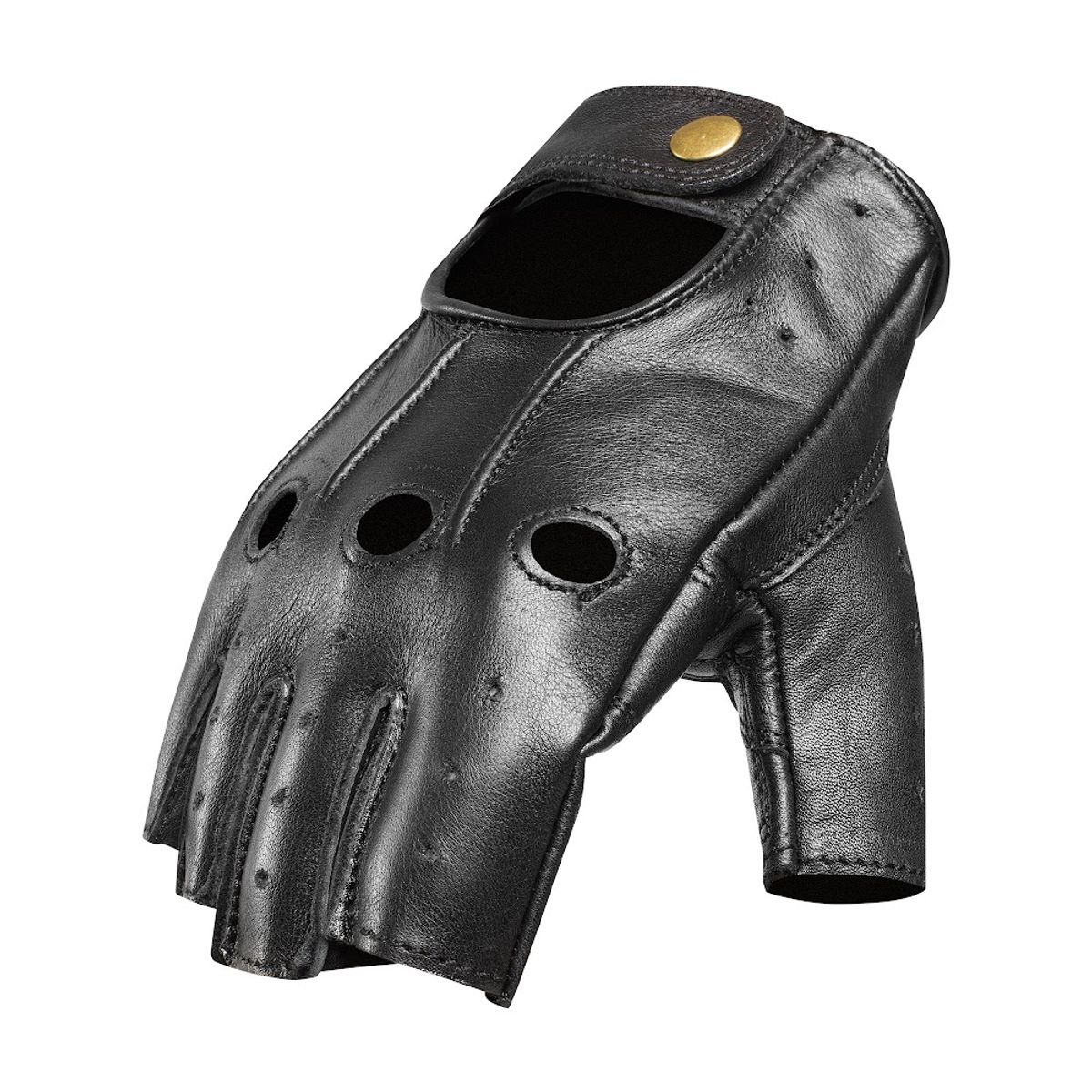 RESPEKT - Guantes Sin Dedos, Negro Moto. Horma Normal, no Chica. RESPEKT