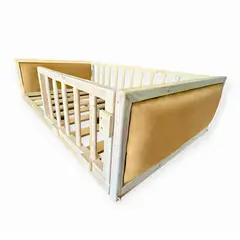 MPA DECOHOGAR - Cama infantil semitapizada acolchada - 1 plaza beige