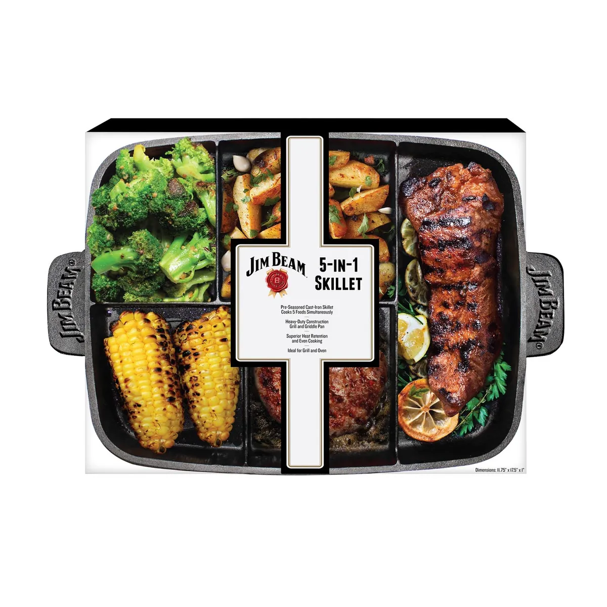 JIM BEAM - Fuente 5 Compartimientos Hierro Fundido