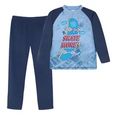H2O WEAR - Pijama Niño Conjunto Polar Azul