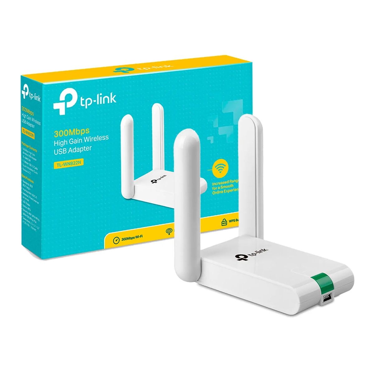 TP LINK - Adaptador USB TP-Link Inalámbrico de alta ganancia a 300Mbps TP LINK