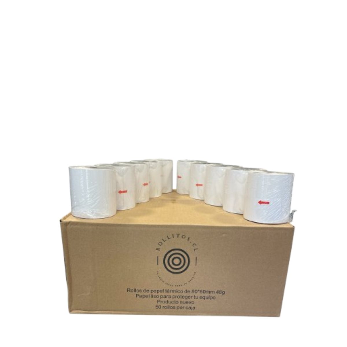 ROLLITOS - Pack de 10 Rollos Térmicos 80x80  80mm x 80metros