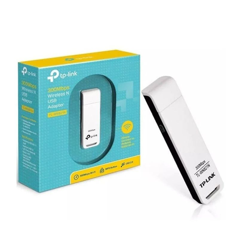 TP LINK - Adaptador USB Inalámbrico TP-Link N a 300Mbps Blanco