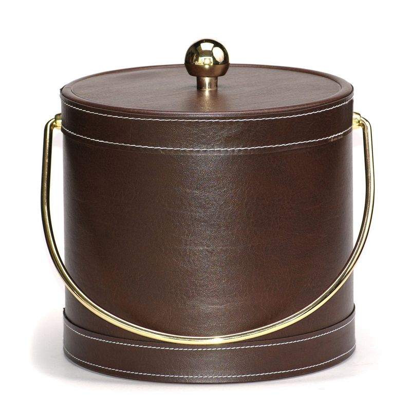 MR ICE BUCKET - Hielera 3L Cuero Café Mr Ice Bucket