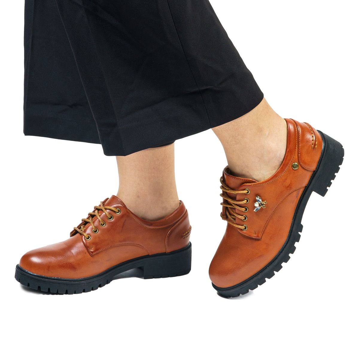 BOTELI - Zapato Mujer Café New Almy Chinitown