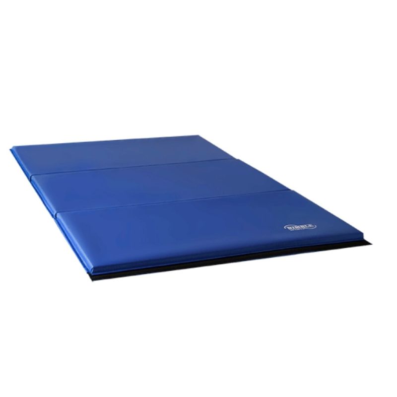 GENERICO - Colchoneta plegable de gimnasia para entrenamiento color Azul