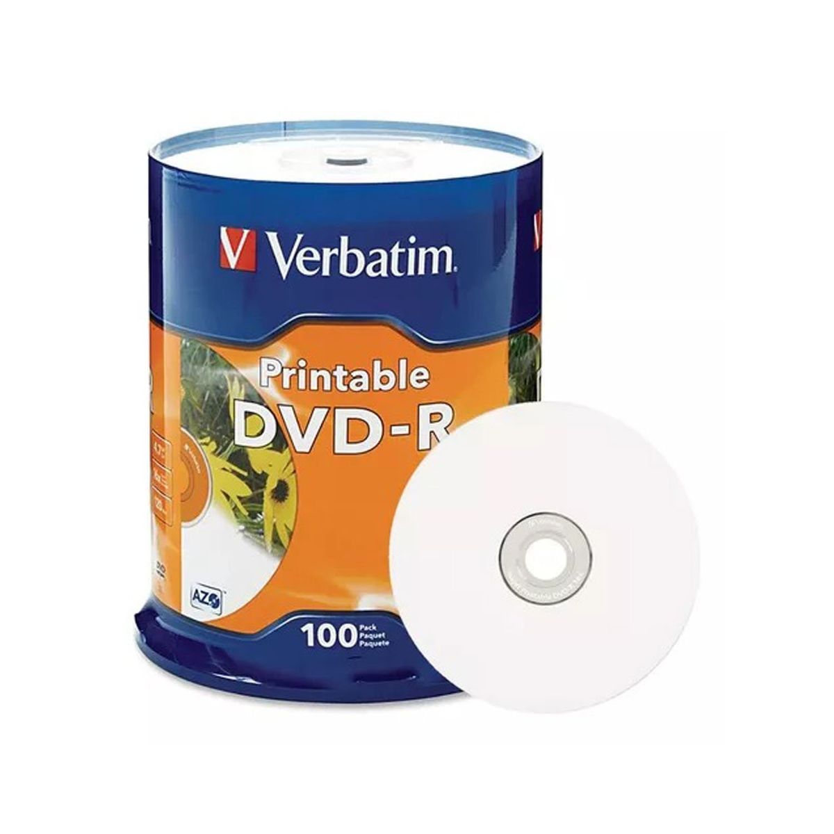 VERBATIM - DVD Virgen Torre 100 und. DVD-R 4.7gb Imprimible VERBATIM