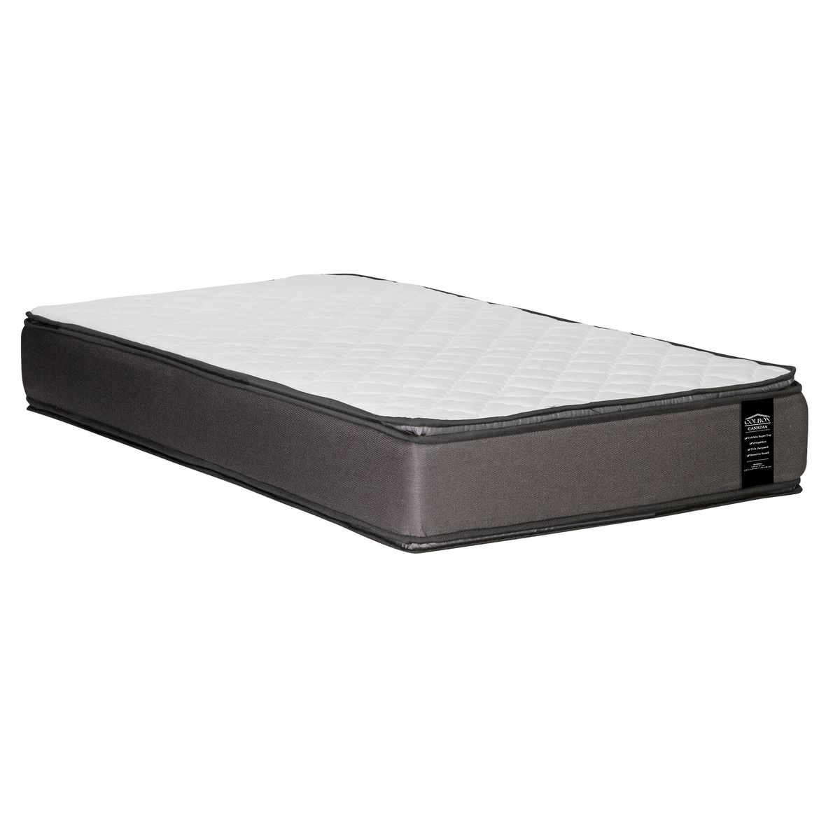 COLBOX - Colchón New Canaima 1,5 Plazas Gris 105x190x26