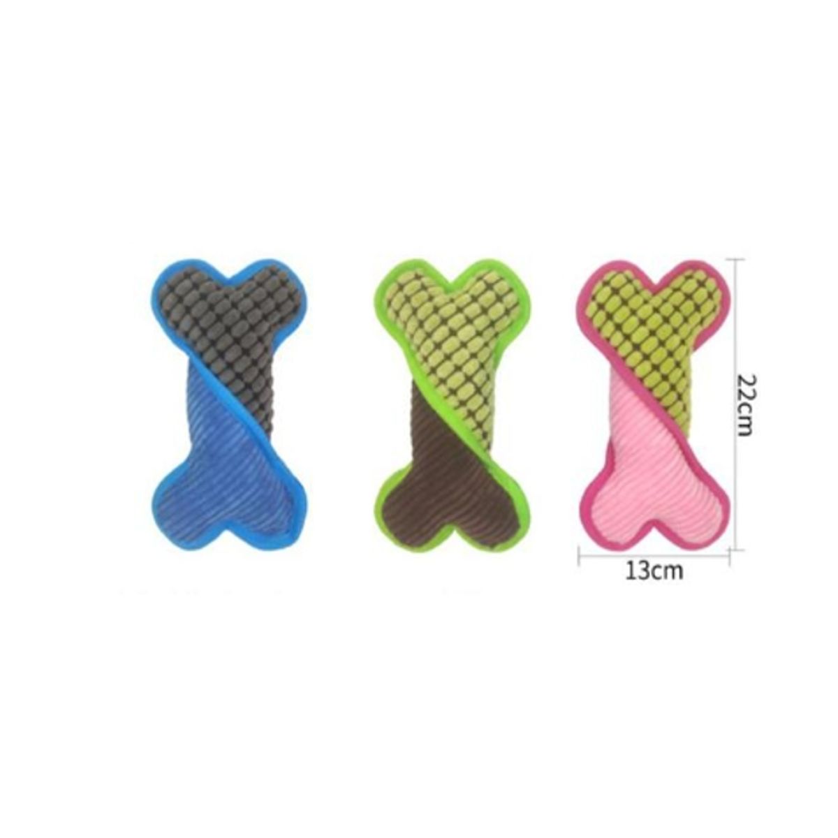 GENERICO - Juguete Para Perros Colores Surtidos Diseño Hueso  22x13cm