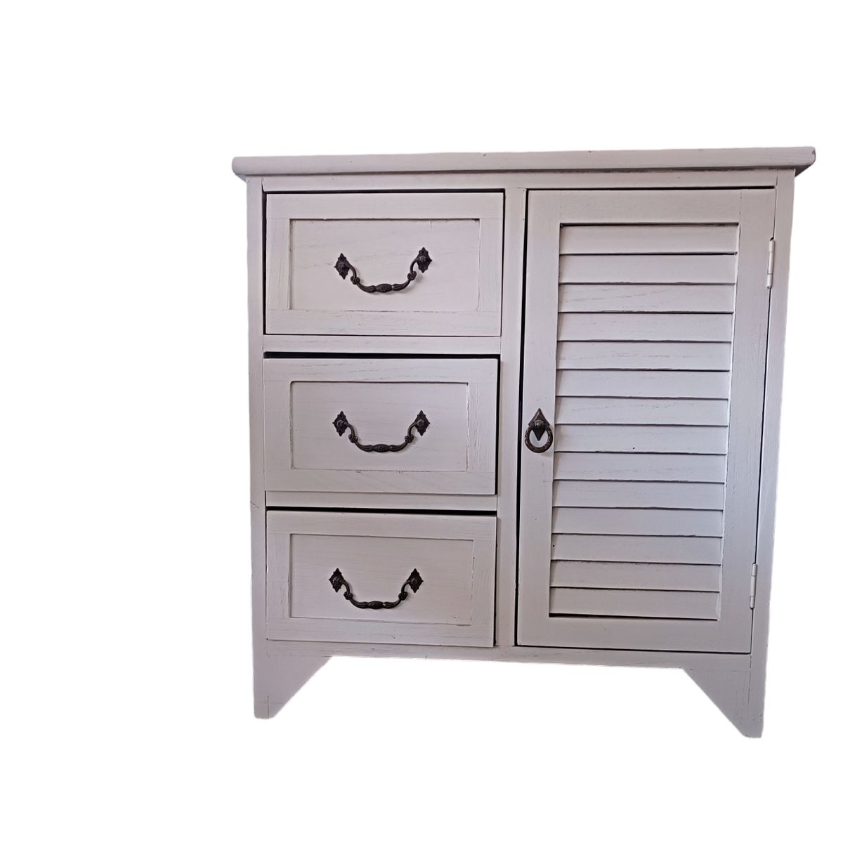GENERICO - GABINETE MADERA ESTILO VINTAGE BLANCO