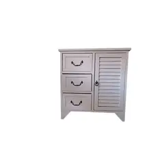 GENERICO - GABINETE MADERA ESTILO VINTAGE BLANCO