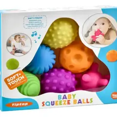 GENERICO - Set 6 Pelotas Sensoriales Para Guaguas, Bebes, Estimulantes