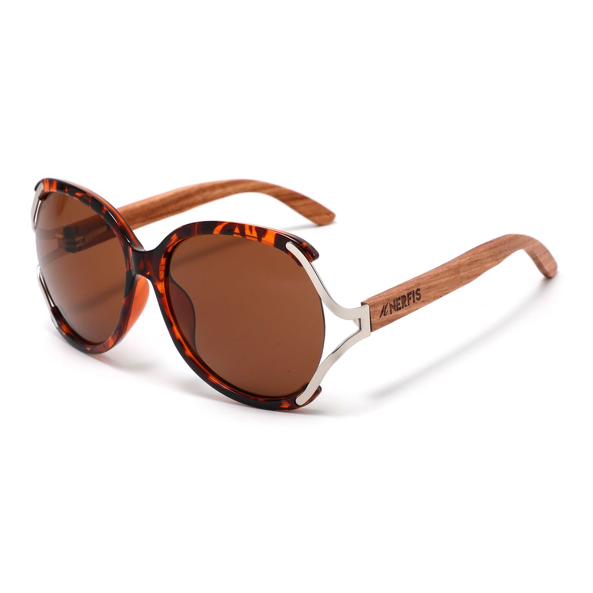 NERFIS - Anteojos de sol Nerfis Olivia Bambú Carey