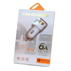 GENERICO - Cargador Celular Automóvil 35W 2 Puertos Usb 12-32V 6A