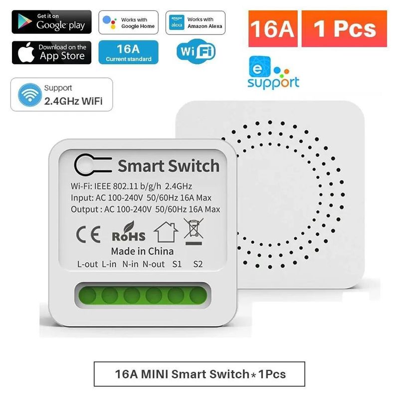 GENERICO - Miniinterruptor inteligente con Wifi para el hogar