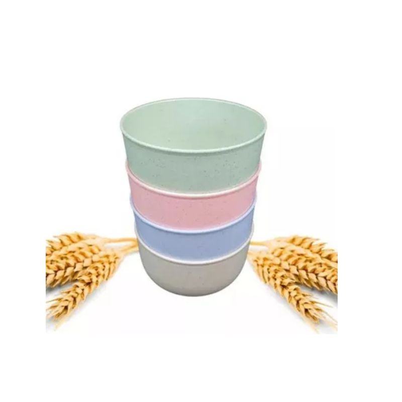 GENERICO - Pack 4 Bowls De Fibra De Trigo Ecologico.