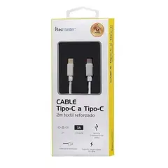 TECMASTER - Cable Tipo-C A Tipo-C Reforzado Tm-200521-sl 2metros Silver